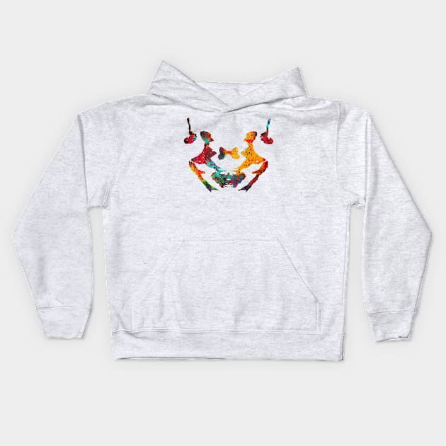 Rorschach inkblot test Kids Hoodie by erzebeth